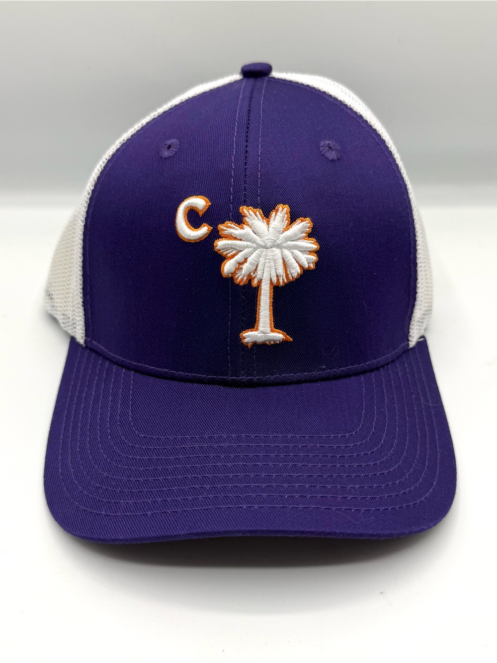 NWOT Clemson Tigers Palmetto Tree Graphic Mesh Trucker Snapback Hat